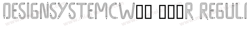 DesignSystemCW05 500R Regular字体转换